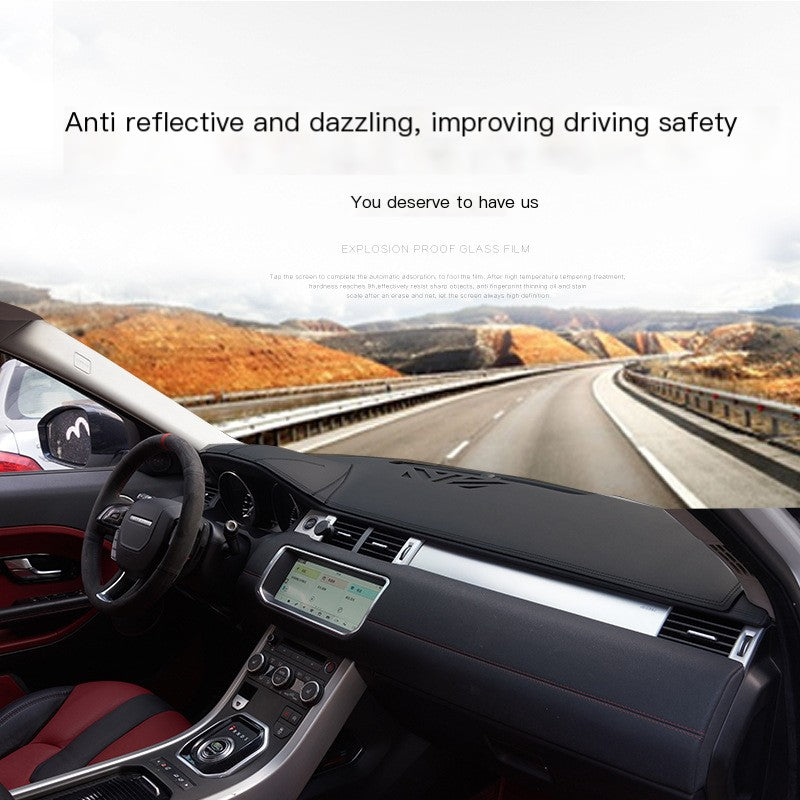 Leather Sunshade Mat for Ford Dashboard Protection