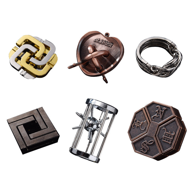 Luban Lock Puzzle Toy - High IQ Metal Unlocking Game
