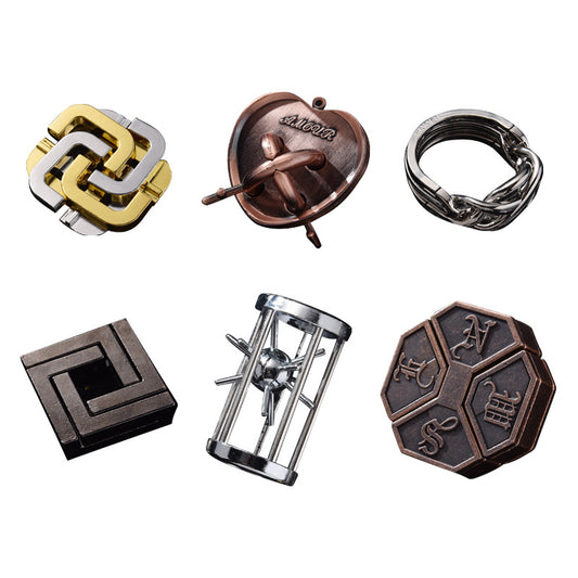 Luban Lock Puzzle Toy - High IQ Metal Unlocking Game