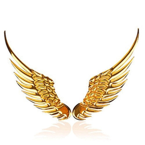Creative Wing Design 3D Metal Car Window Sticker