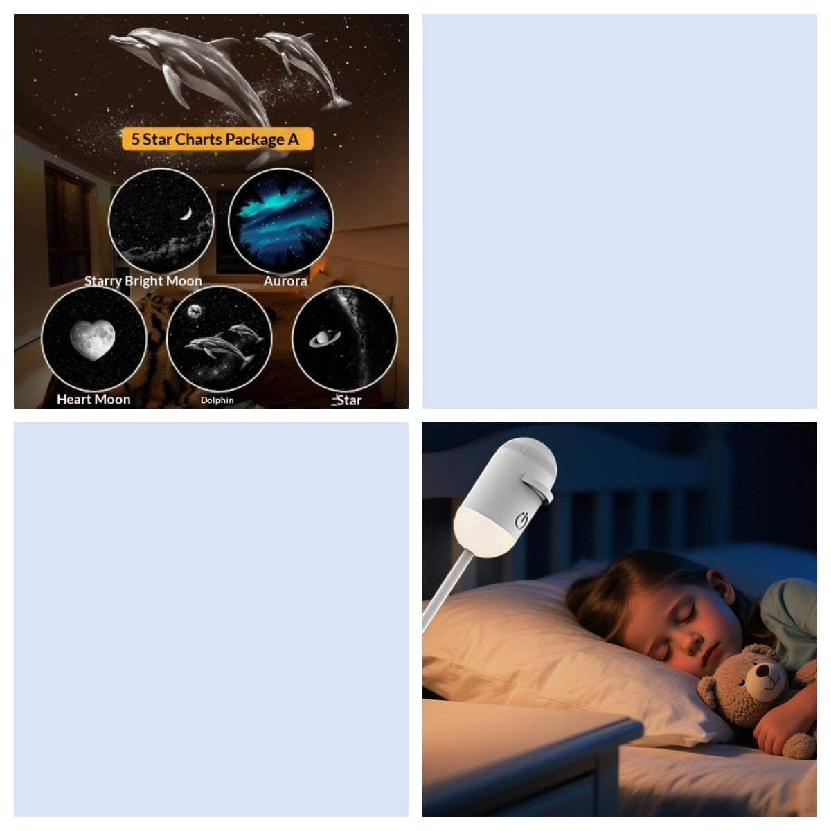Bedroom Night Light with USB Charging