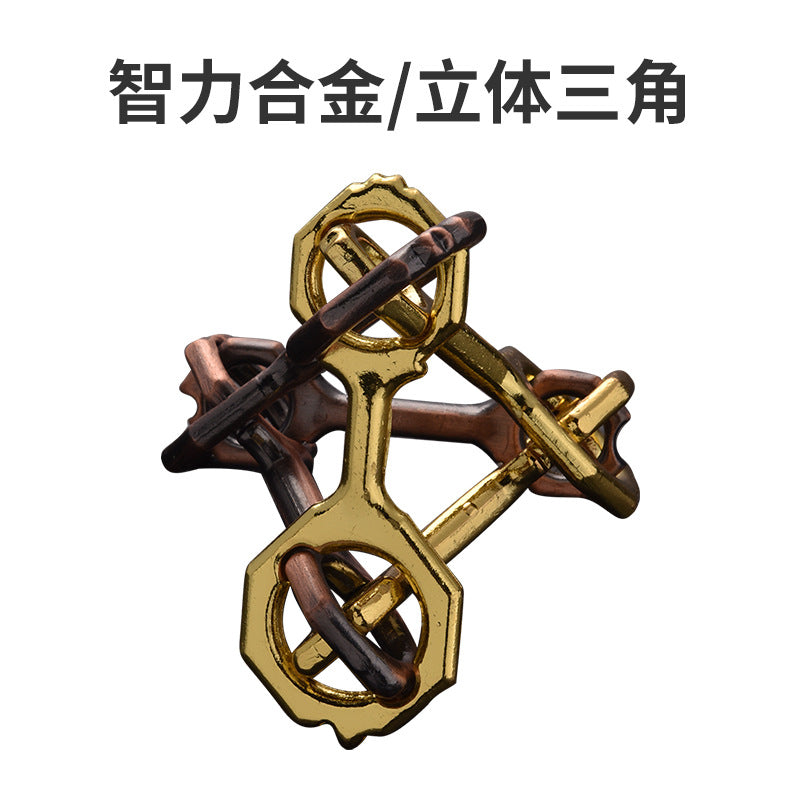 Luban Lock Puzzle Toy - High IQ Metal Unlocking Game