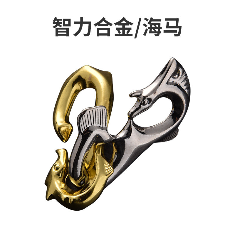 Luban Lock Puzzle Toy - High IQ Metal Unlocking Game