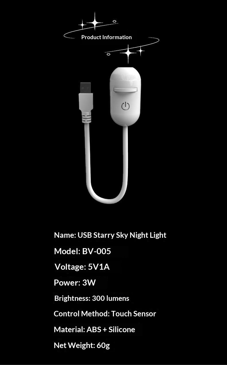Bedroom Night Light with USB Charging