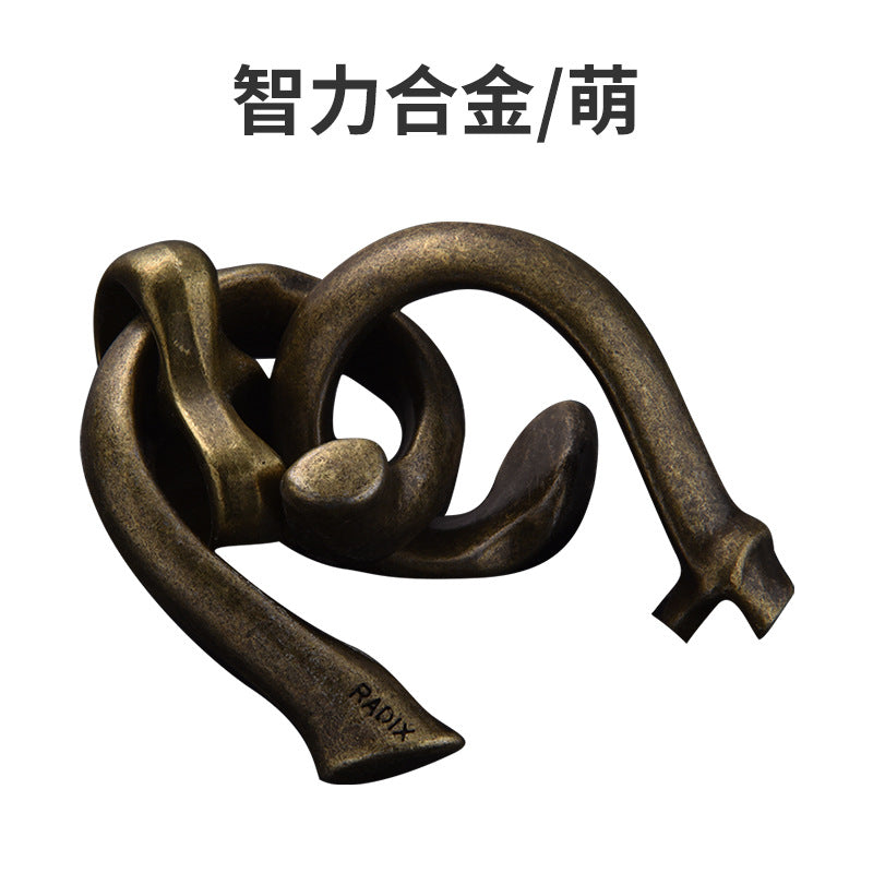 Luban Lock Puzzle Toy - High IQ Metal Unlocking Game