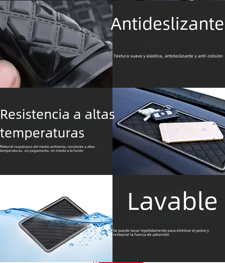 Large Creative Rhinestone Anti-Slip Car Dashboard Mat