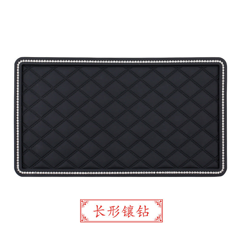 Large Creative Rhinestone Anti-Slip Car Dashboard Mat