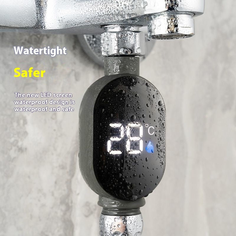 LED Faucet Thermometer