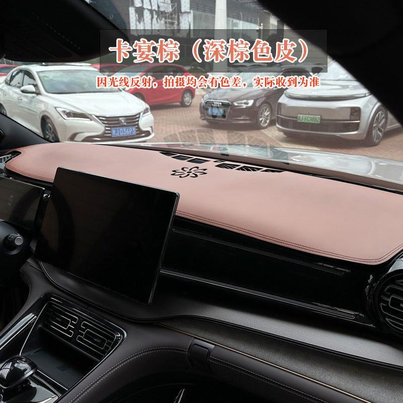 Leather Sunshade Mat for Ford Dashboard Protection
