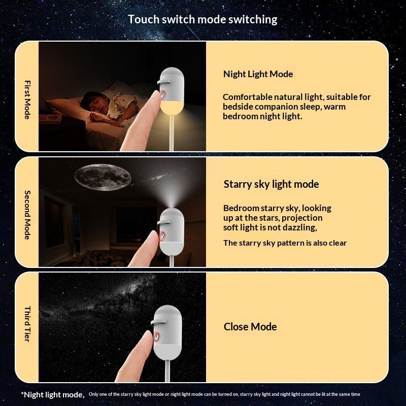 Bedroom Night Light with USB Charging