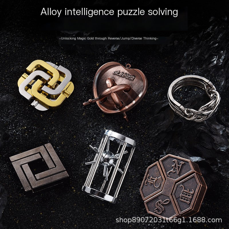 Luban Lock Puzzle Toy - High IQ Metal Unlocking Game