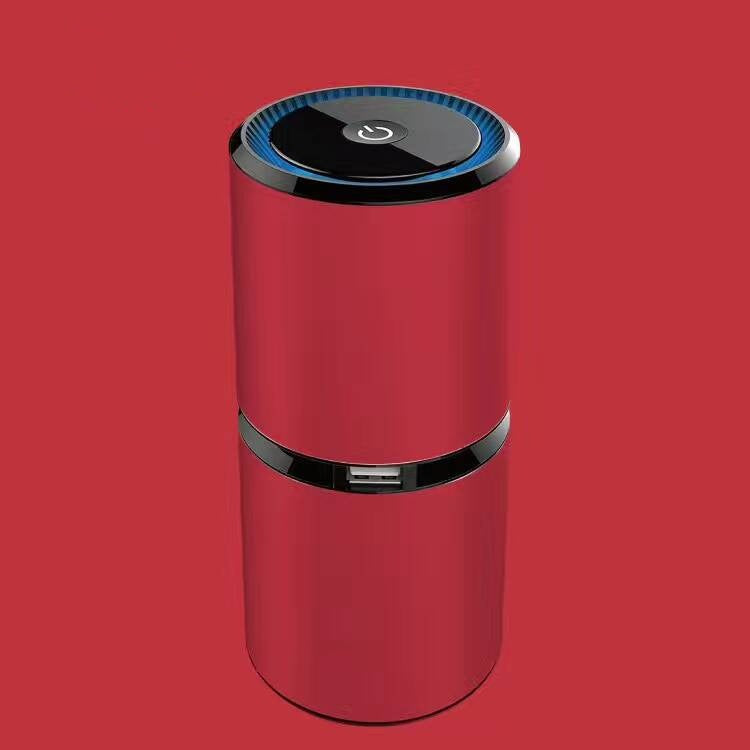 Car Air Purifier with Dual USB Charger and Ionizer