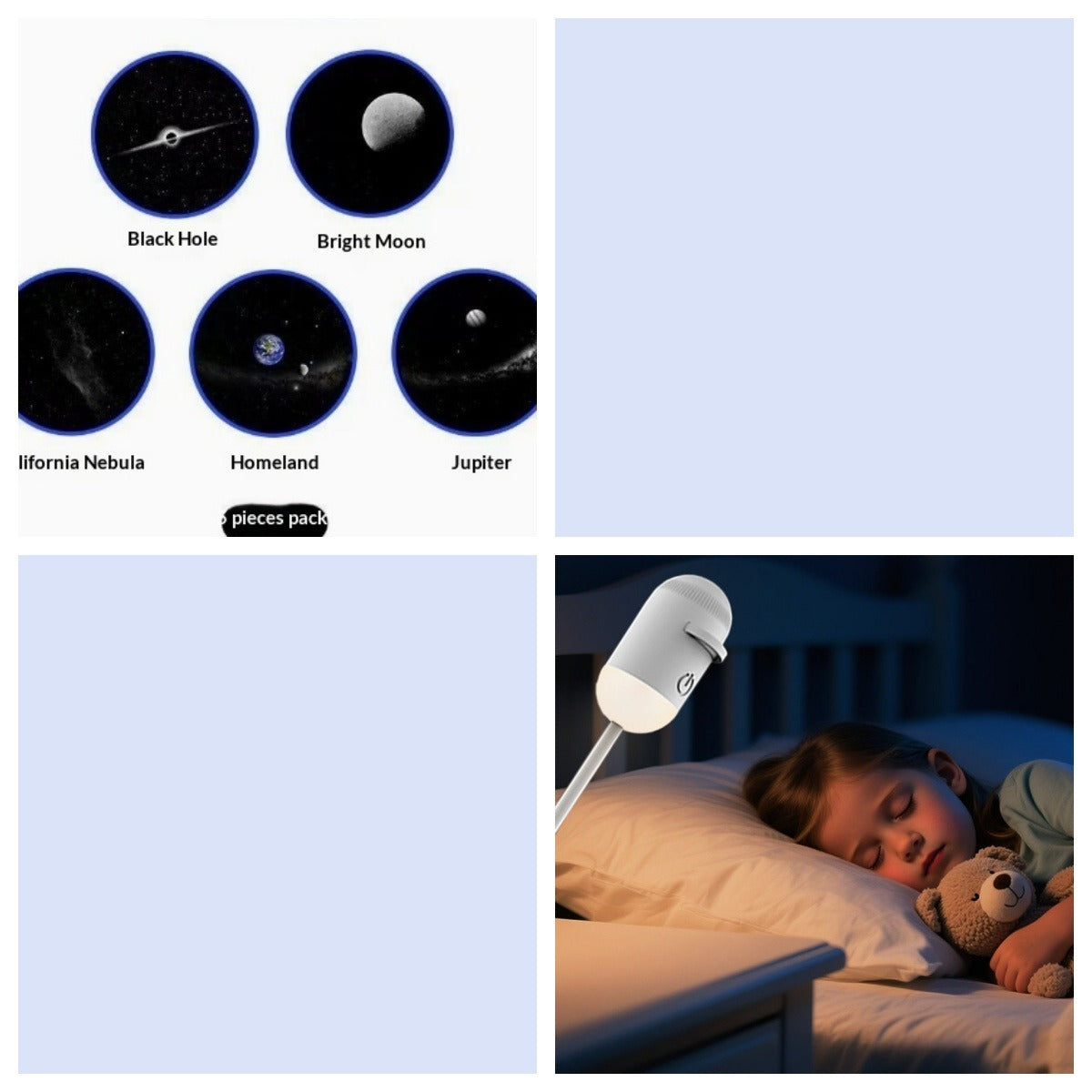 Bedroom Night Light with USB Charging