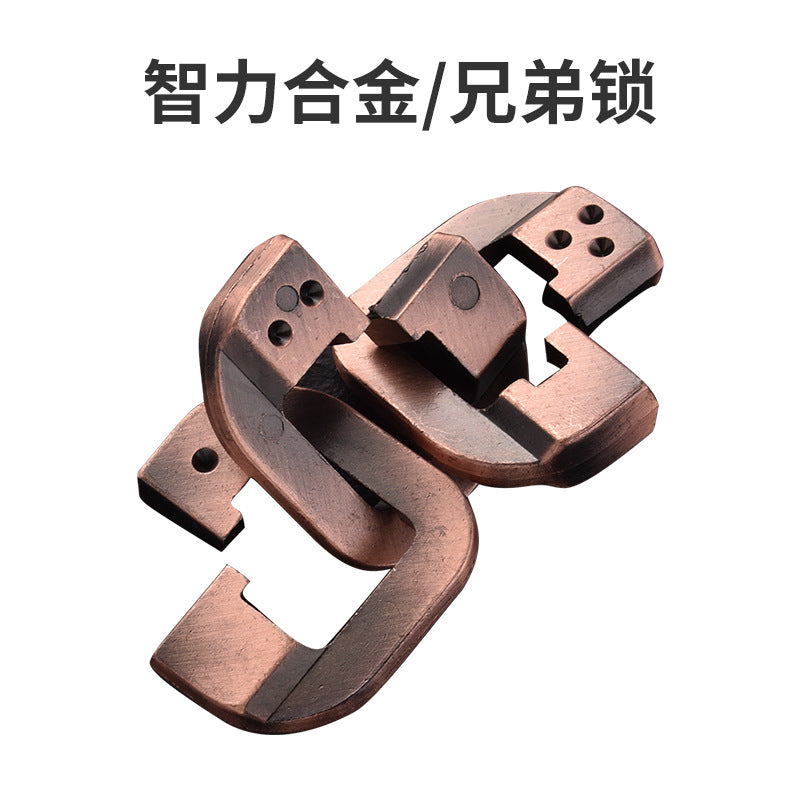 Luban Lock Puzzle Toy - High IQ Metal Unlocking Game