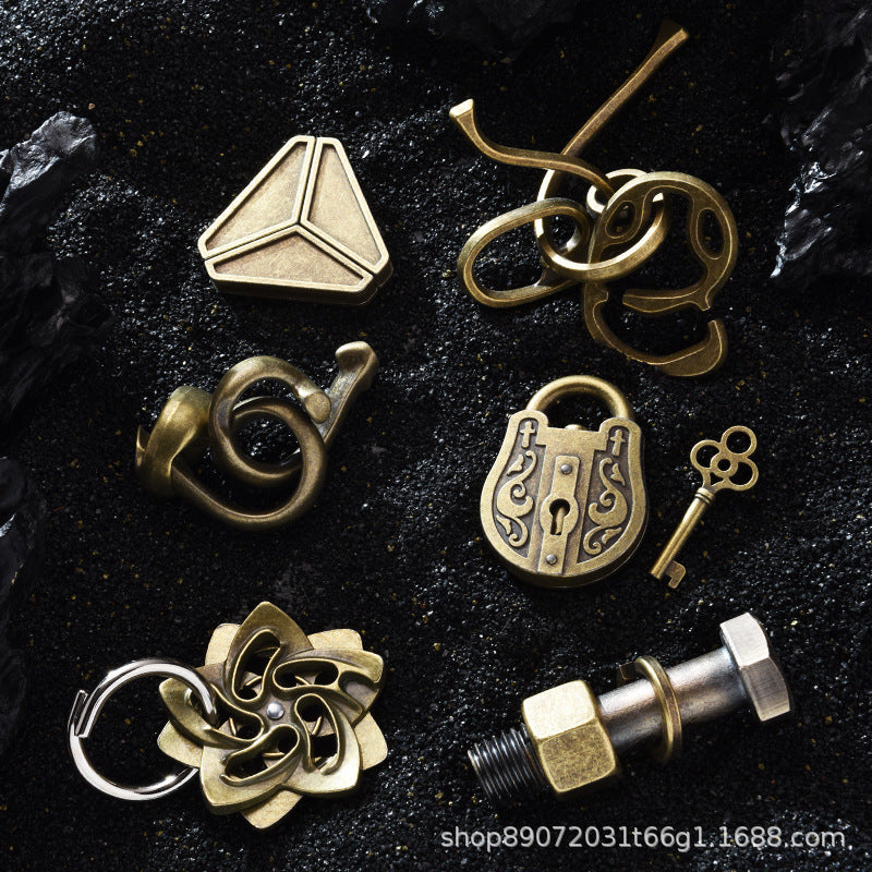 Luban Lock Puzzle Toy - High IQ Metal Unlocking Game